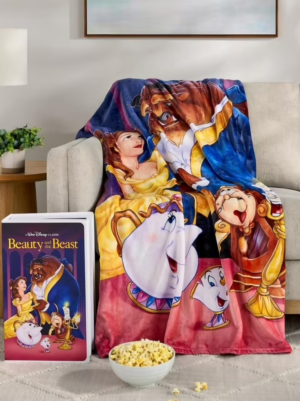 Be Kind Rewind VHS Oversized Beauty & The Beast Blanket
